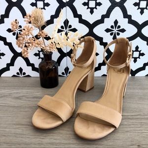 GB Block Party Suede Sandals in Tan